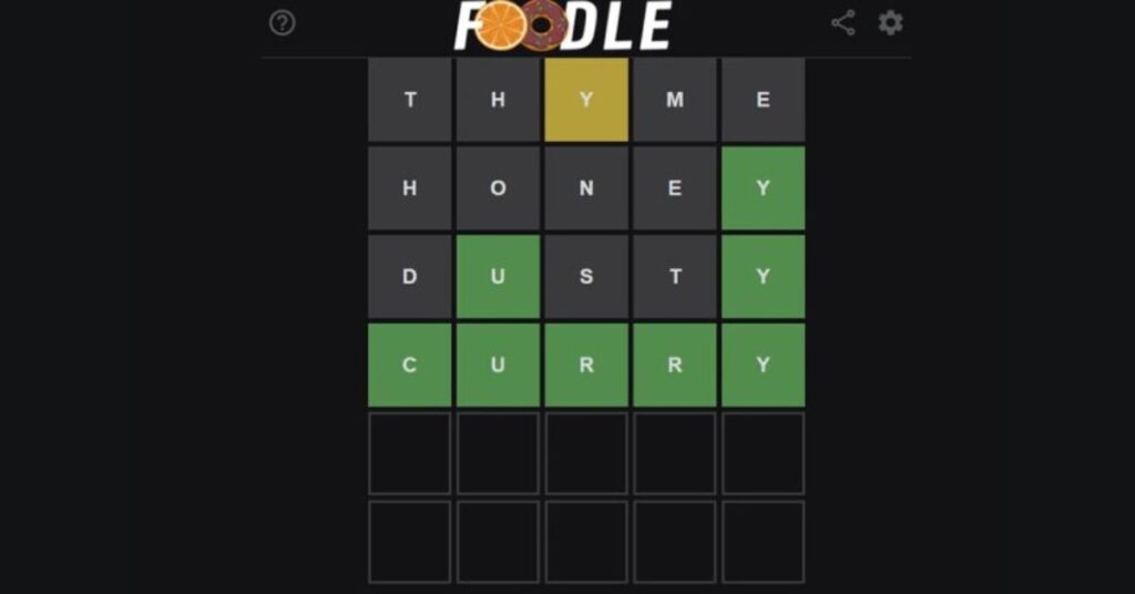 Foodle Game
